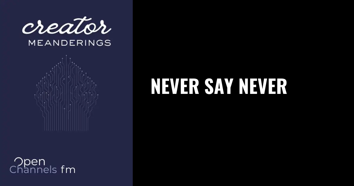 Blog title Never Say Never
